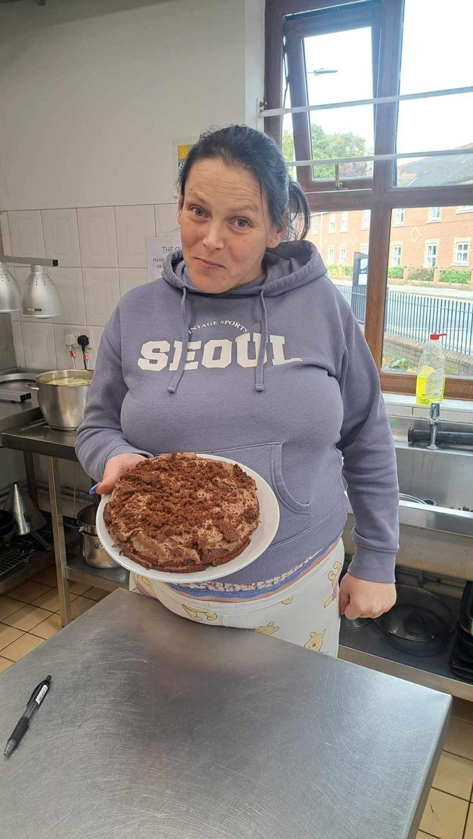 Spot of baking from our Bourne Street resident lakella this morning. Apparently there's a slice with the Deputy General Managers  name on it!