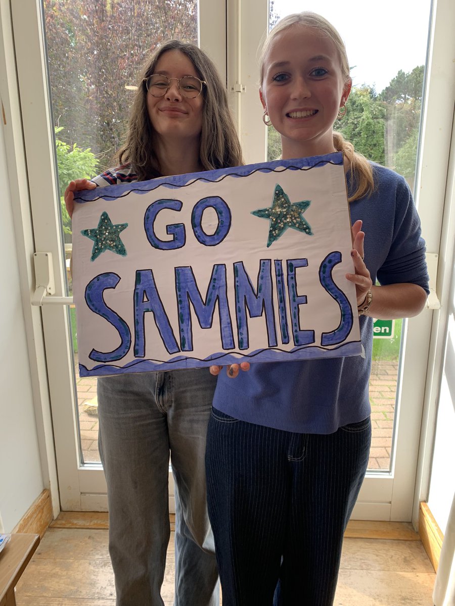 Ahead of Celebration of Sport the #Uppingham_Samworths girls have been busy creating banners and posters to help support the house.