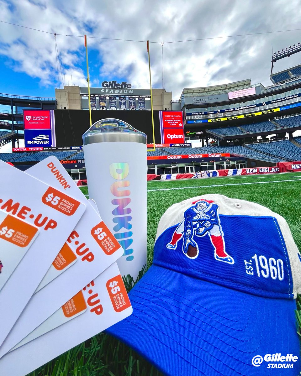GilletteStadium's tweet image. Win some throwback swag courtesy of Dunkin&apos;!

RT/follow us to enter to win.

bit.ly/3zVdmbM