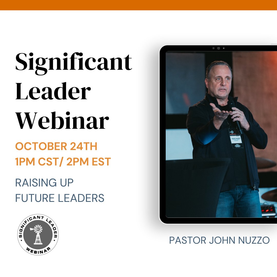 SigChurchNet's tweet image. Mark your calendar! The next Significant Leader Webinar is on October 24th. See you then!

#significantchurch #october #leader #churchleader #webinar