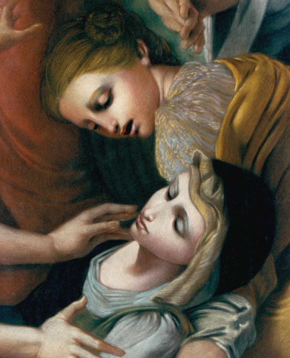 Detail, handmade pastels on asphalt.