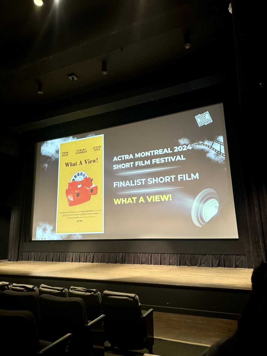 samaraogorman's tweet photo. What an adventure it was for What A View! to be a part of the @ACTRAMtl Short Film Festival… the last few months creating this project have been so inspiring and have given me so much admiration for the Montreal film scene. YOU create the view you want to see. xx https://t.co/S83ntMVcjp