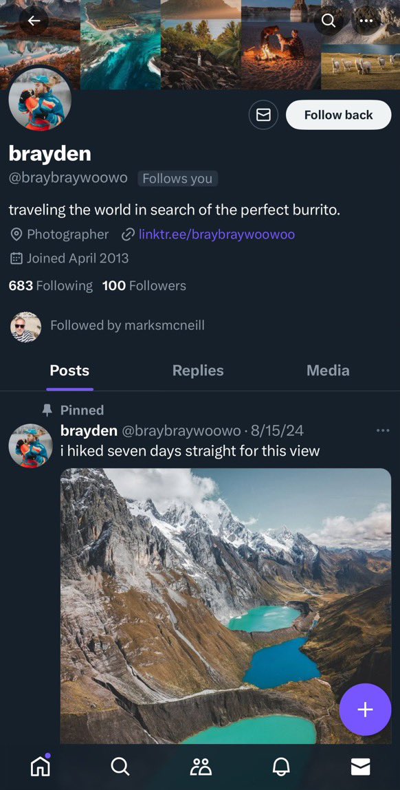 oops haven’t used this app in ages.

for everyone DMing me on both here and instagram asking if this is actually me that wants to buy their NFTs… no lmao, it is not.

“<a href="/braybraywoowo/">brayden</a>” is a scam account.