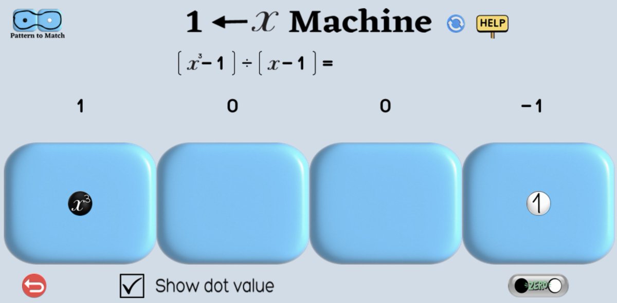 jamestanton's tweet image. a) Show that x^3 - 1 is divisible by x -1.
b) Is 48,682,904^906 - 1 a prime number? 

You can play with polynomial division here on @dhimath_india &apos;s super widget:

dhimath.org/explodingdots/… 

Global Math Week continues! 
globalmathproject.org
#explodingdots  #gmw2024