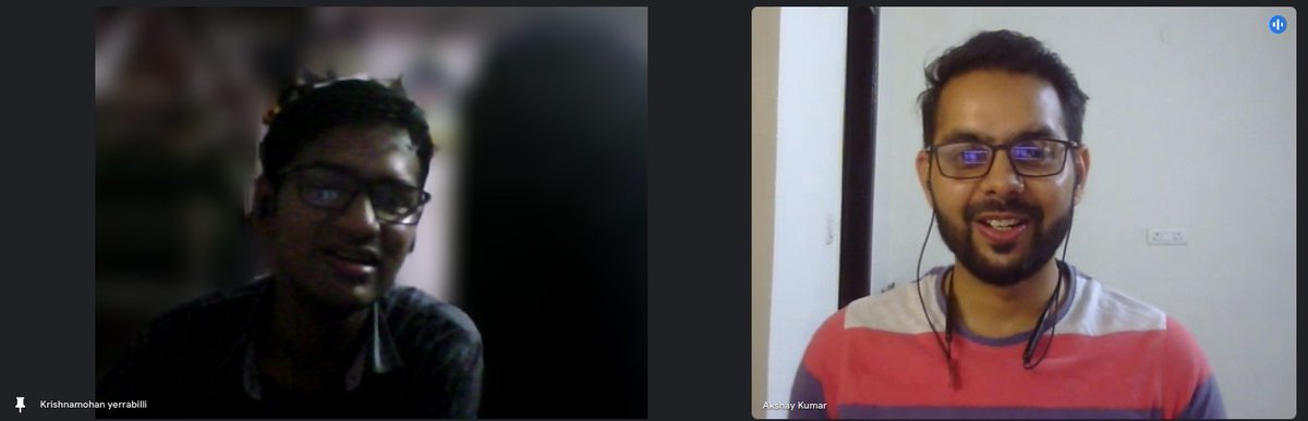 Krishnamohan Yerrabilli ☸️ (@k_mohan_) on Twitter photo Had a great Google Meet with <a href="/akshayktwt/">Akshay kumar</a> today!🙌 It was wonderful reconnecting since we first met at the <a href="/kubesimplify/">kubesimplify</a> event in December 2022.
Akshay shared his journey from unpaid intern to DevOps Engineer at NIC.We also talked about KubeCon this December! 🚀
Thanks, Akshay! Had a great Google Meet with <a href="/akshayktwt/">Akshay kumar</a> today!🙌 It was wonderful reconnecting since we first met at the <a href="/kubesimplify/">kubesimplify</a> event in December 2022.
Akshay shared his journey from unpaid intern to DevOps Engineer at NIC.We also talked about KubeCon this December! 🚀
Thanks, Akshay!