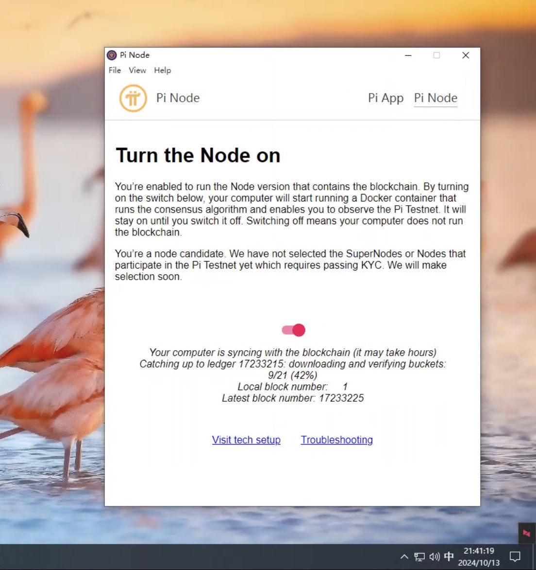 又给一先锋搭建了一台新节点，加速挖矿奖励，努力在主网映射能有多一点pi