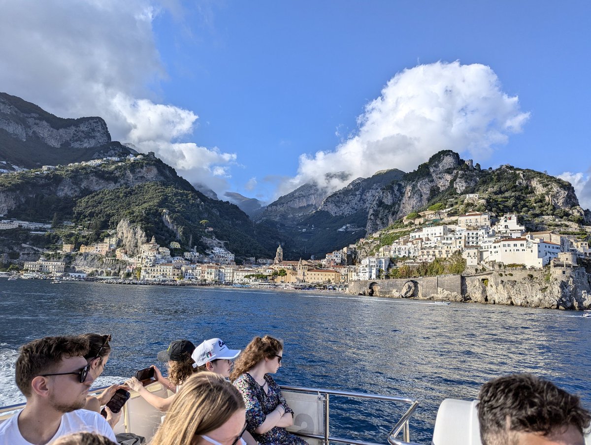Amalfi viewed from the sea! 30 minute sail to Salerno