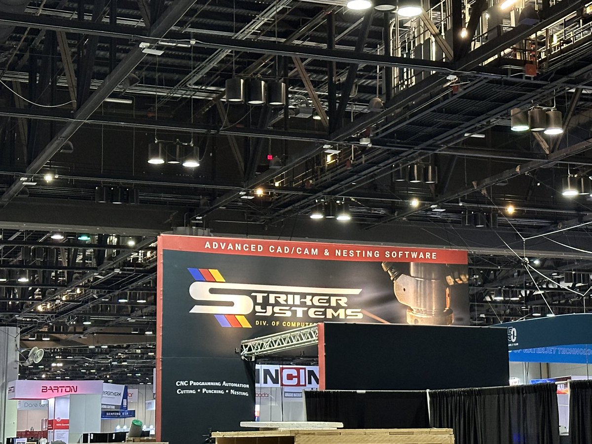 StrikerSystems's tweet photo. FABTECH setup is well underway!  We’re looking forward to a great show in Orlando (October 15-17). Come visit us in Booth S16129.  #FABTECH2024 #fabtechorlando #FABTECH #strikersystems https://t.co/yaepSBAGNJ