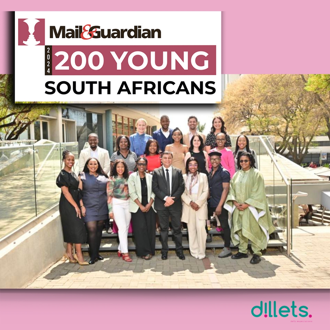 Dillets_sa's tweet photo. Proud moment! 🎉 DILLETS founder Dimakatso Kanyane honored among 19 UP alumni in Mail &amp; Guardian 200 Young South Africans list.
UP Vice-Chancellor Prof. Petersen: "Your hard work and dedication have clearly paid off." Celebrating innovation and positive change at DILLETS! https://t.co/X9PkZwam4x