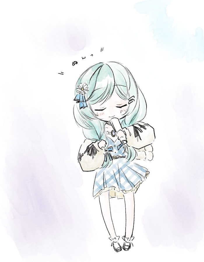「今日の歌枠もいっぱい楽しかった…!シカ色デイズほんと好きです#もかんにクッキー 」|鶏ぽんのイラスト
