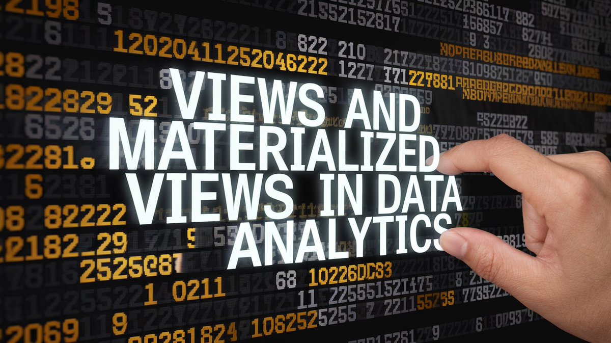 ujjwal717's tweet image. Being a data analyst  using SQL, I end up using Views and Materialized Views a lot and I think  a lot of data analysts use it as well on a daily basis in one way or  the other.

Let&apos;s discuss it in detail in few threads.

#DataAnalytics #SQLQueries #MaterializedView…