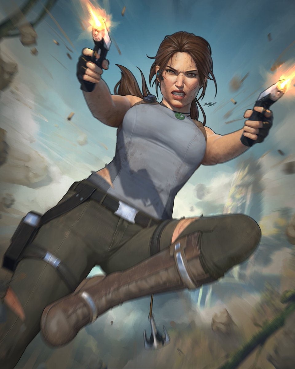 dalejomej's tweet photo. Tomb Raider: The Legend of Lara Croft 🔫🔫

Inspired by Top Cow's Eric Basaldua Cover 🥰
 
#DigitalPainting #ClipStudioPaint #TombRaider #Netflix https://t.co/a4loCcuWkR