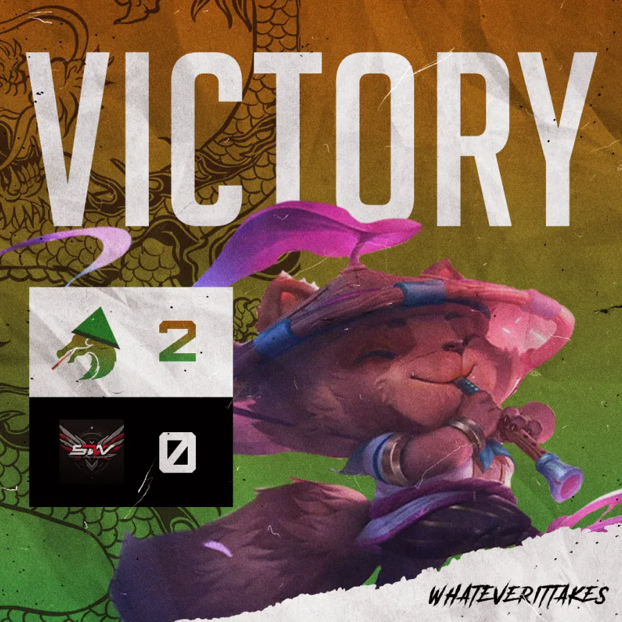 Die Flötenschlümpfe (unser Staffteam) haben gekocht und ihre Gegner innerhalb einer Stunde mit einem 2:0 weggefegt. 🪈

GGs @SVW_Esports 🤝

#whateverittakes