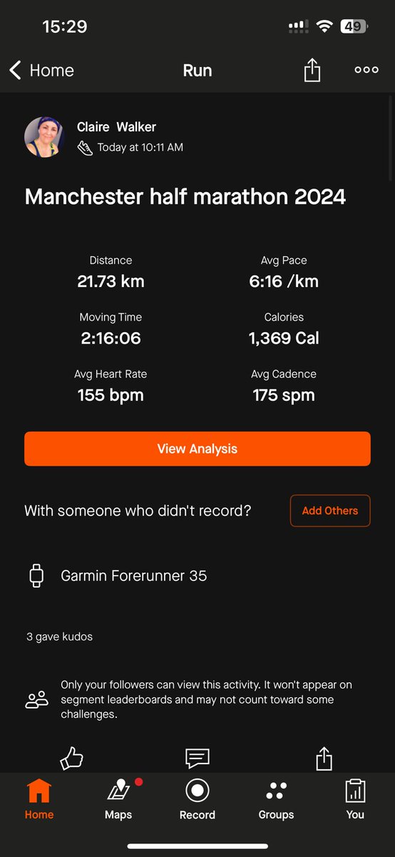 claire walker (@clairegearie09) on Twitter photo Race 2 of 13 done!!
Manchester half marathon
Cheeky PB
<a href="/BTHFTCharity/">Bradford Hospitals Charity</a>
#sparkleforAxl Race 2 of 13 done!!
Manchester half marathon
Cheeky PB
<a href="/BTHFTCharity/">Bradford Hospitals Charity</a>
#sparkleforAxl