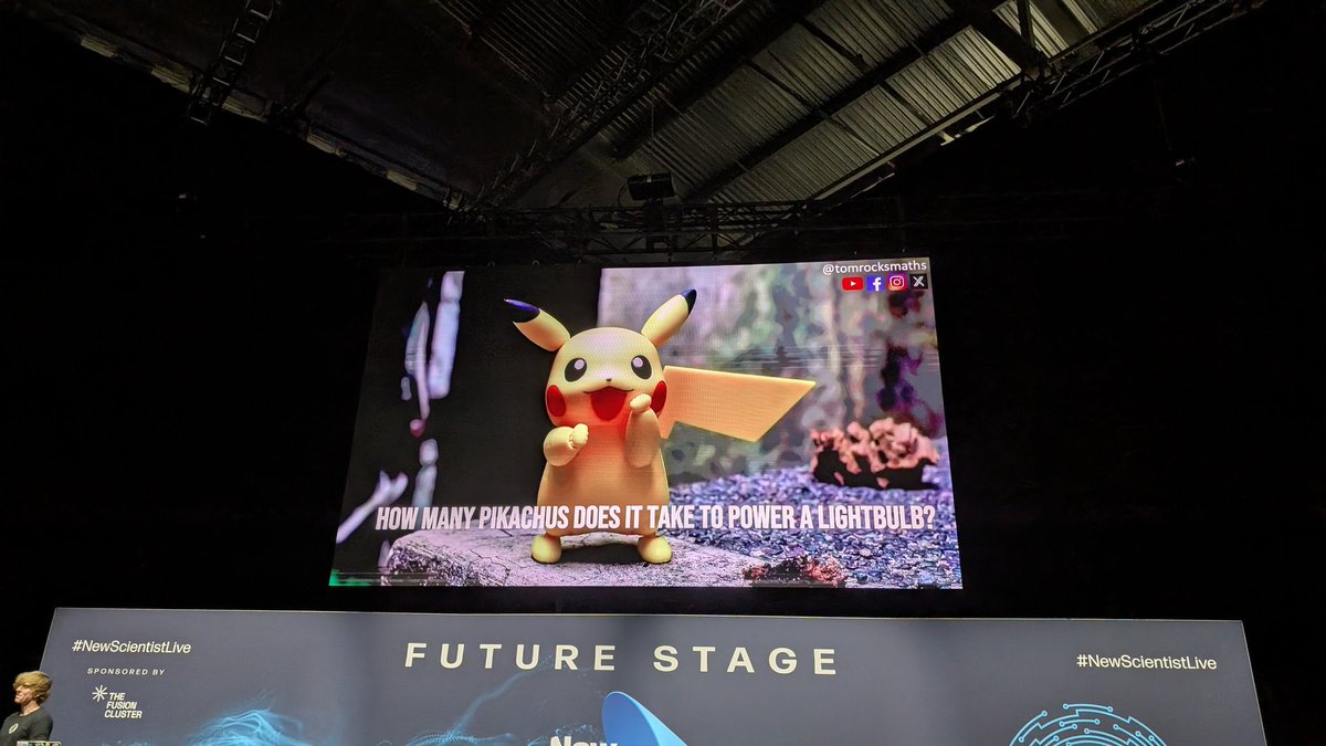 Great fun being at <a href="/newscientist/">New Scientist</a> Live today. Learning lots including the #maths behind <a href="/Pokemon/">Pokémon @ Lumiose City 🥐</a>. Thank you <a href="/tomrocksmaths/">Dr Tom Crawford</a> ! Definitely will use this in my #ComputerScience lessons! #NewScientistLive #TomRocksMaths #Learning #Education
