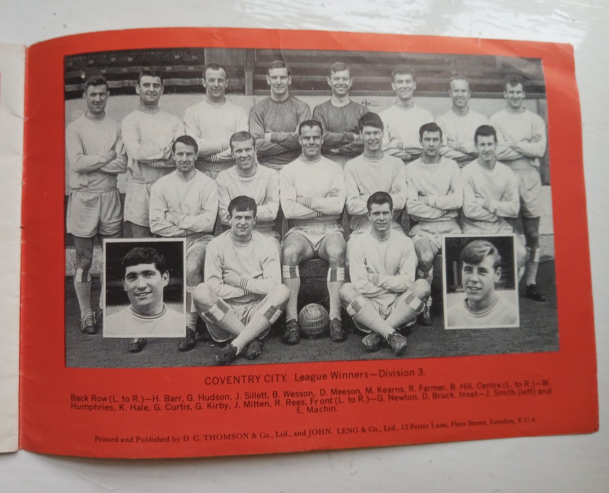 Midlands memories from 60 years ago, seen in a "Top Teams of 1964" booklet in the Rover &amp; Wizard comic. Surely too early for <a href="/GaryLineker/">Gary Lineker</a> but maybe not for <a href="/MemorabiliaMal/">Mal Winkles - Football Nostalgia</a> <a href="/Detroit67Book/">Stuart Cosgrove</a> <a href="/collectfootball/">football memorabilia</a> I didn't know Arsenal captain Frank McLintock (now 84) was once a Fox!