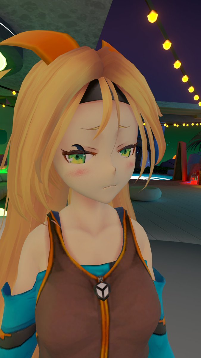 Yu_tomo236P's tweet image. 標準アバターの方だと表情使えないので配布の #unitychan をなんとかeyebone設定したぜ！右目もうちょい設定必要だけど。eyeトラッキング映そうと思ったけど視線そのままじゃそりゃ映らんな(=ω=;)ストリーミングのやつ使えばよかった...
#VRC