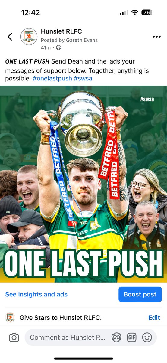 Swinton 20 Hunslet 22. HUNSLET ARE PROMOTED TO THE CHAMPIONSHIP 🧡💚
