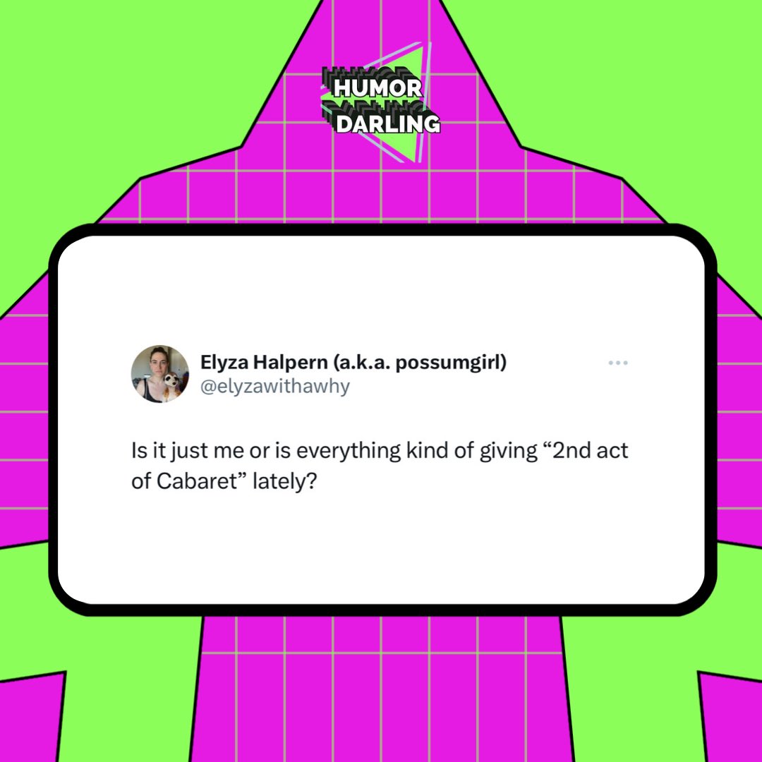 HumorDarling's tweet image. this is @elyzawithawhy appreciation day!!! 💜💜💜

Elyza is one of our OG HD contributors. She’s an incredible satirist writing for not only us but @reductress and is constantly performing standup around town. She’s consistently a viral social media sensation. Is she perfect?