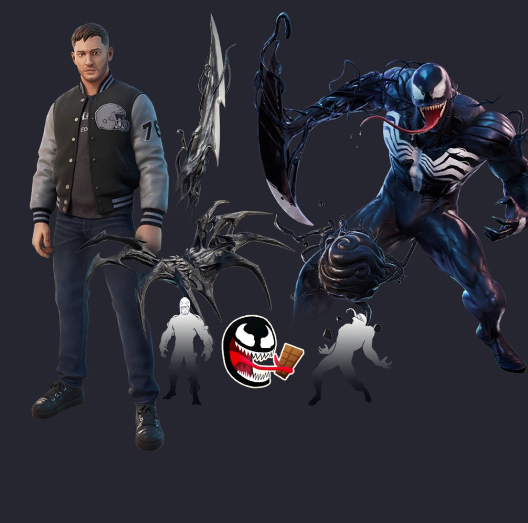 FireMonkey's tweet photo. Now for something I know you want to hear about.

The old Venom Bundle has been updated for Fortnitemares 2024.

Left: v31.30
Right: v31.40

Eddie Brock: Last Seen 1,019 Days Ago
Venom: Last Seen 409 Days Ago https://t.co/C1sXsKBx9n