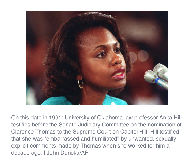 Ignoring her testimony brought Clarence Thomas onto the Court.

Ignoring Dr. Blasey Ford’s testimony brought Brett Kavanaugh onto the Court.