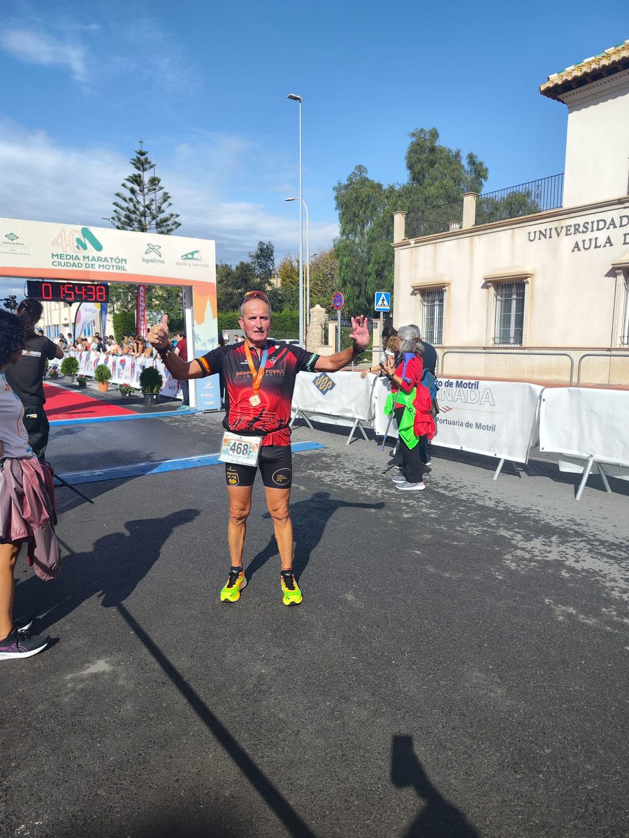 Esta mañana nuestro compañero Jesús ha participado en la 40 edición de la Medía Maratón de Motril y ha realizado un gran tiempo.
Enhorabuena Jesús.
Siempre es posible 
<a href="/mmmotril/">Media Marathon Motril</a> 
<a href="/aytomotril/">Ayuntamiento Motril</a> 
<a href="/MotrilTurismo/">Motril Turismo</a>