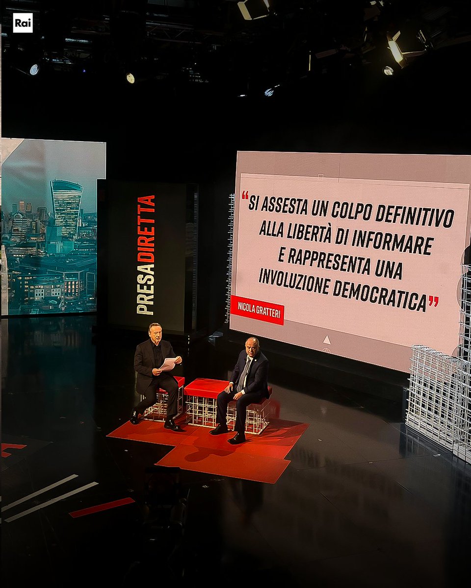 "Credo che scenderemo ancora di più nella graduatoria della libertà d'informazione. L'Ordine dei giornalisti ha fatto poco. È un problema anche dei proprietari di giornali, ma bisogna capire se davvero si ha interesse ad avere una stampa libera". 
Nicola #Gratteri.

#PresaDiretta