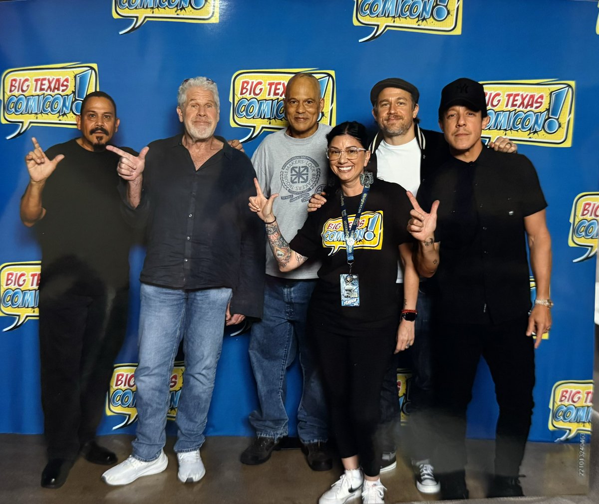 Today the <a href="/SonsofAnarchy/">Sons of Anarchy</a> crew showed their support of <a href="/NISDTaft/">Taft HS</a> Raiders! Thank you for making me the coolest teacher ever! ❤️ <a href="/Theorossi/">THEO</a> <a href="/davidlabrava/">David Labrava</a>