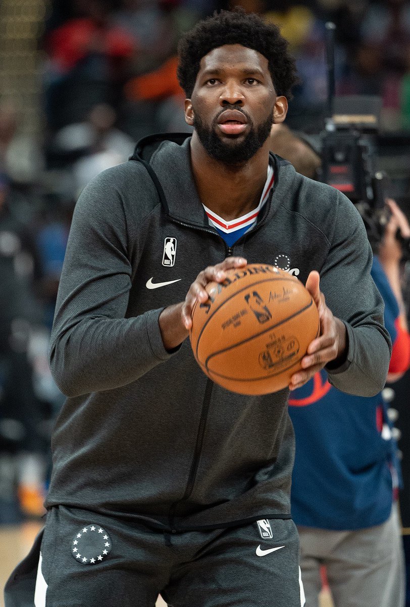 MikeAScotto's tweet image. Joel Embiid is out for the remainder of the preseason, 76ers say. He was assessed by doctors on Thursday as part of his left knee management. He’s progressing well and will continue to take part in an individual treatment plan designed to best support his health and wellness for…