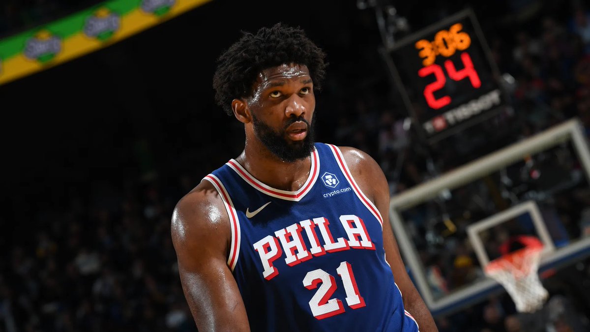 FR_Sixers's tweet photo. Une blessure au genou gauche rendra absent Joel Embiid des 3 derniers matchs de présaison.

Cependant, le processus de guérison envoie des signaux positifs concernant son état de santé pour la saison régulière 2024-2025. https://t.co/64TSe8hIFV