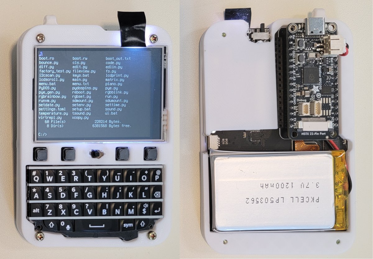 Anne (@anne_engineer) on Twitter photo Folks asked for a guide/documentation for the @Adafruit Feather RP2350 PyDOS handheld build. It's now at adafruit-playground.com/u/AnneBarela/p…. If you say it could have been built with a smaller microcontroller: true, but the <a href="/Raspberry_Pi/">Raspberry Pi</a> RP2350 has lots of space and is snappy. Just right. Folks asked for a guide/documentation for the @Adafruit Feather RP2350 PyDOS handheld build. It's now at adafruit-playground.com/u/AnneBarela/p…. If you say it could have been built with a smaller microcontroller: true, but the <a href="/Raspberry_Pi/">Raspberry Pi</a> RP2350 has lots of space and is snappy. Just right.