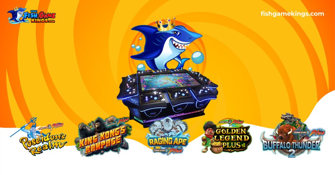FishGameKings's tweet image. 🌊 Dive into excitement with our Ocean Kings Series Games - introducing 5 NEW thrilling adventures! Experience King Kong's Rampage, Raging Apes, Golden Legend Plus, and Buffalo Thunder 2. 🐟👑  #fishgamekings #fishtablegames #fishgametables #newgames