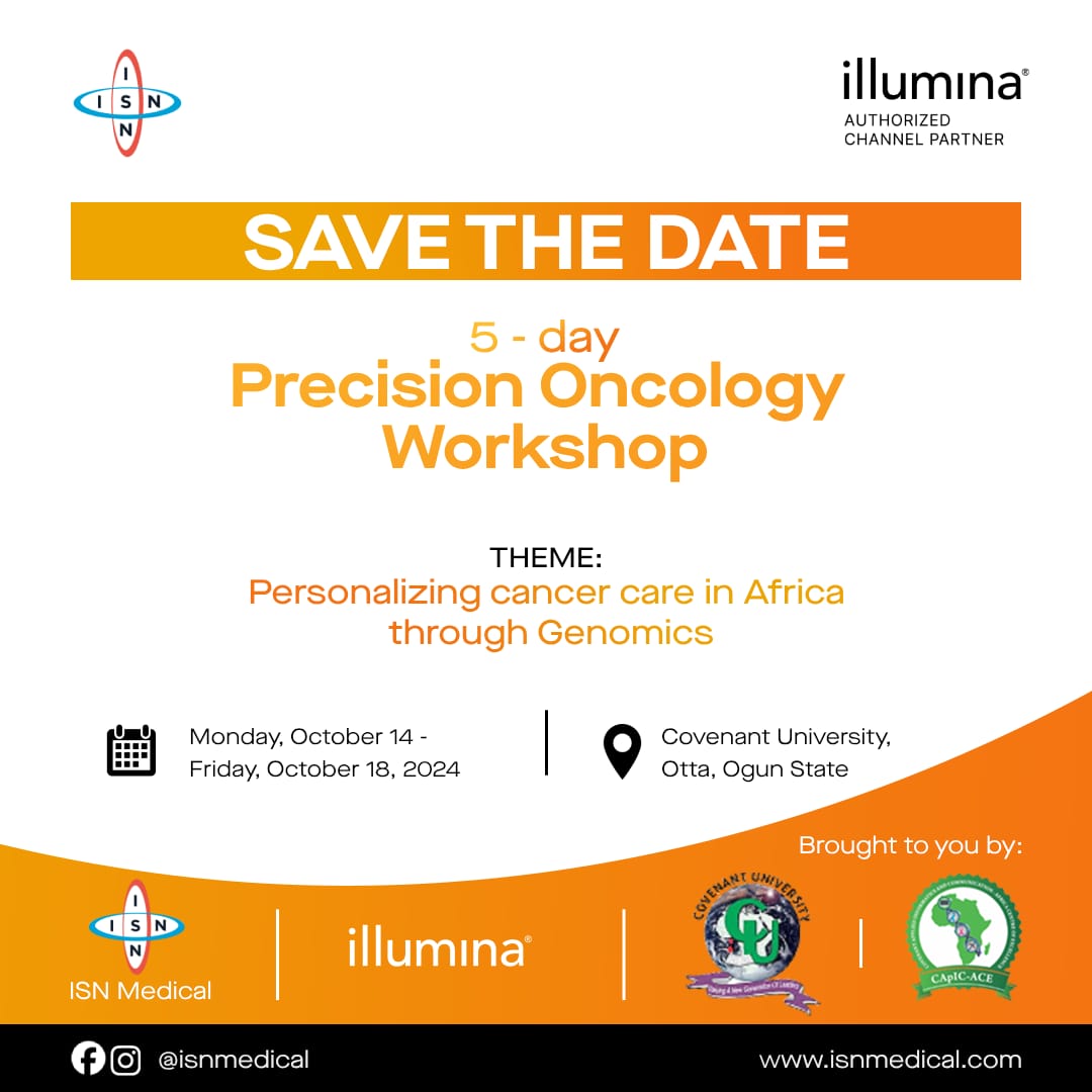 Our center <a href="/capicace/">CApIC-ACE</a> <a href="/the_ACEProject/">Africa Higher Ed. Centers of Excellence-ACE Impact</a> is organising a 5-day Precision Oncology Workshop in collaboration with <a href="/illumina/">Illumina</a> to train Clinicians and Basic Scientists in Cancer genomics to improve cancer diagnosis, treatment, research and care.
