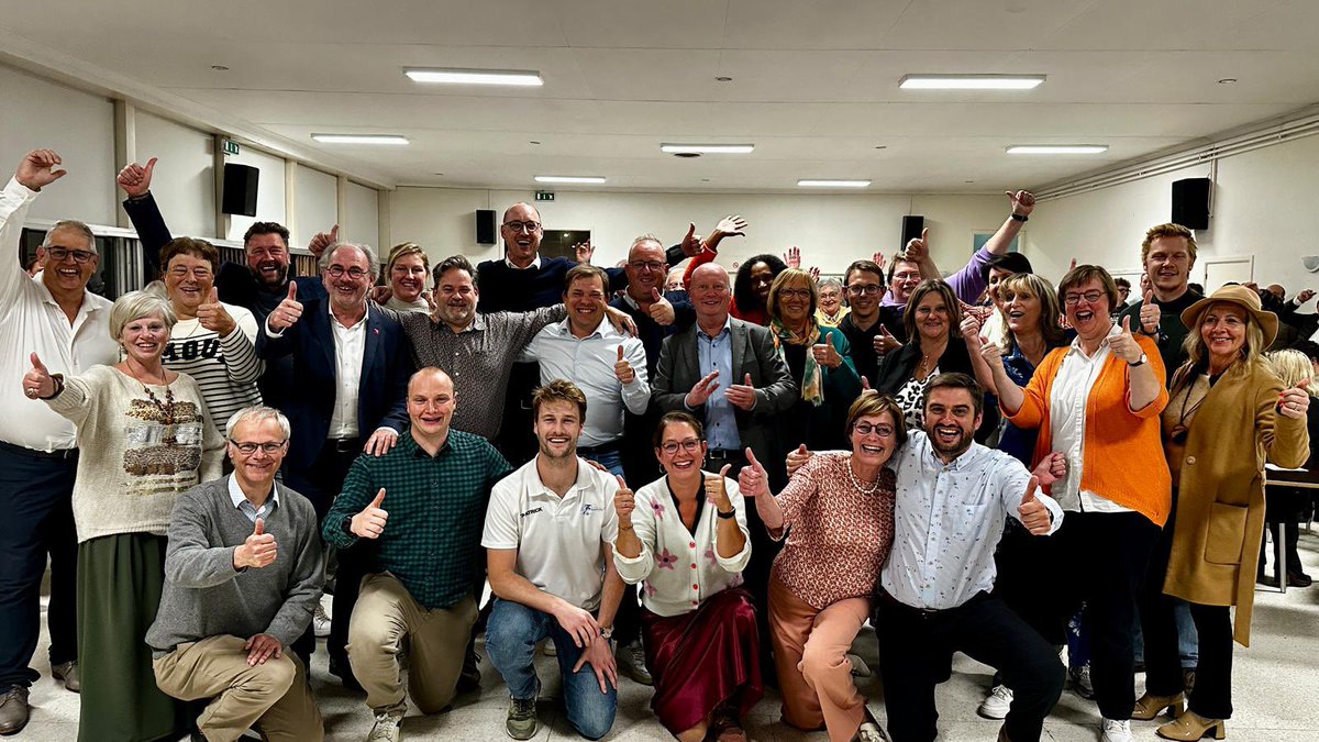 Zo blij dat we met dit fantastische team in de mooie gemeentes Nazareth, De Pinte, Zevergem en Eke verder mogen besturen. We willen samen verder bouwen, samen met de inwoners. Dankjewel voor jullie steun 🧡