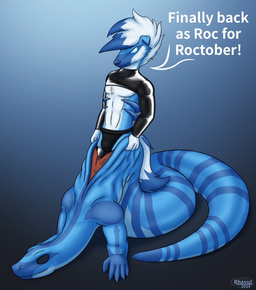 Finally #Roctober! Better late than never.
Does someone need a snake suit?~