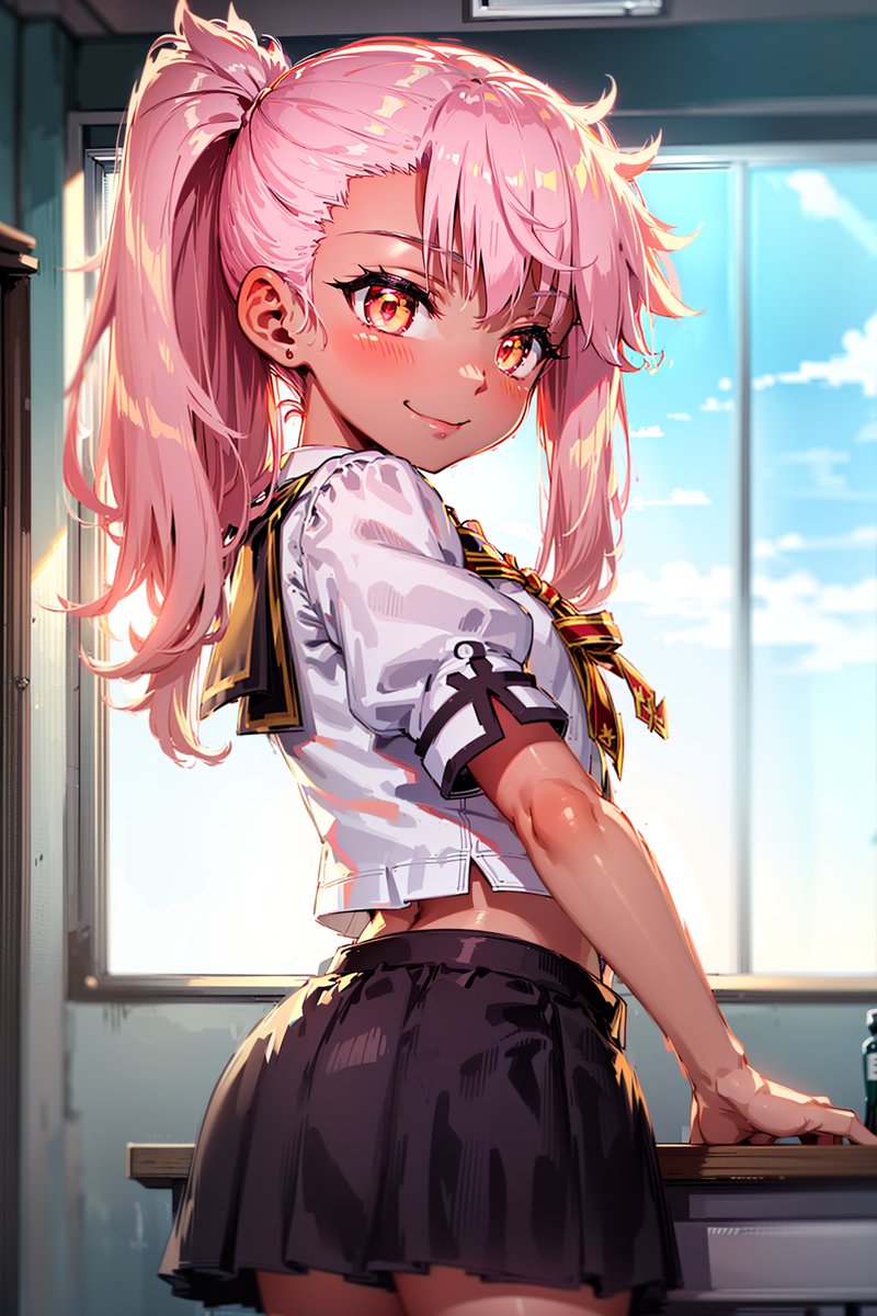 _unique_AI's tweet image. Feeling the energy of the sunset with a mix of bold style and confidence. 🌅✨ .
.
.
.    260/300
.    Let me know your fav characters
.
#AnimeVibes #ArtStyle #SchoolFashion 
#anime #chloe #fate #kuro #musk #riize #FayeYoko #AIart #AI拳擊手 #artwork #fashionstyle #school #outfit