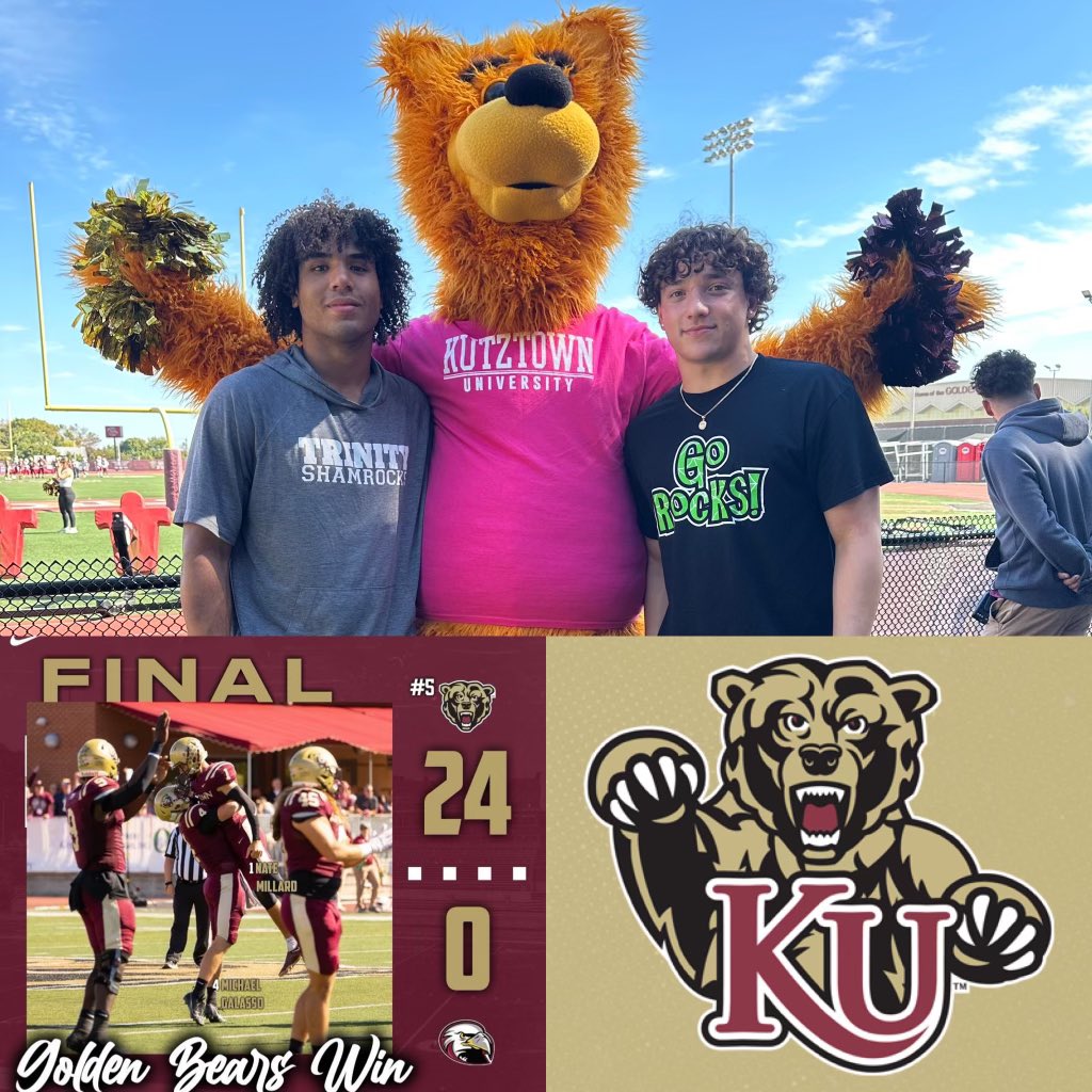 Jacob Ness (@jacobness10) on Twitter photo I had a great time at Kutztown, the campus was beautiful and the gameday intensity was awesome!!! Cant wait to be back🐻 <a href="/Trinity_HSFB/">Trinity High School Football</a> <a href="/KUHC_Clements/">Jim Clements</a> <a href="/CoachFargo_KUFB/">Eric Fargo</a> <a href="/AmechieWalkerJr/">Coach Mech</a> <a href="/boog_joy/">Christian Joy</a> I had a great time at Kutztown, the campus was beautiful and the gameday intensity was awesome!!! Cant wait to be back🐻 <a href="/Trinity_HSFB/">Trinity High School Football</a> <a href="/KUHC_Clements/">Jim Clements</a> <a href="/CoachFargo_KUFB/">Eric Fargo</a> <a href="/AmechieWalkerJr/">Coach Mech</a> <a href="/boog_joy/">Christian Joy</a>