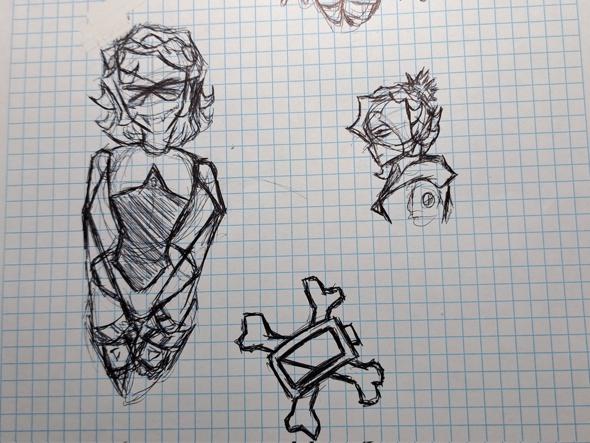 agressivexprnc's tweet photo. Forgetting about how they have nothing on (I was lazy to draw their clothing) yeaaah more school doodles https://t.co/074GqYFxLW