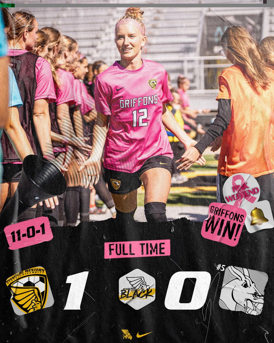FINAL 

🔔 rung.
11-0-1.
First win against UCM since '18.

GRIFF. UP. 🔥 

#BlackisGold🔔 | #TogetherWeFly