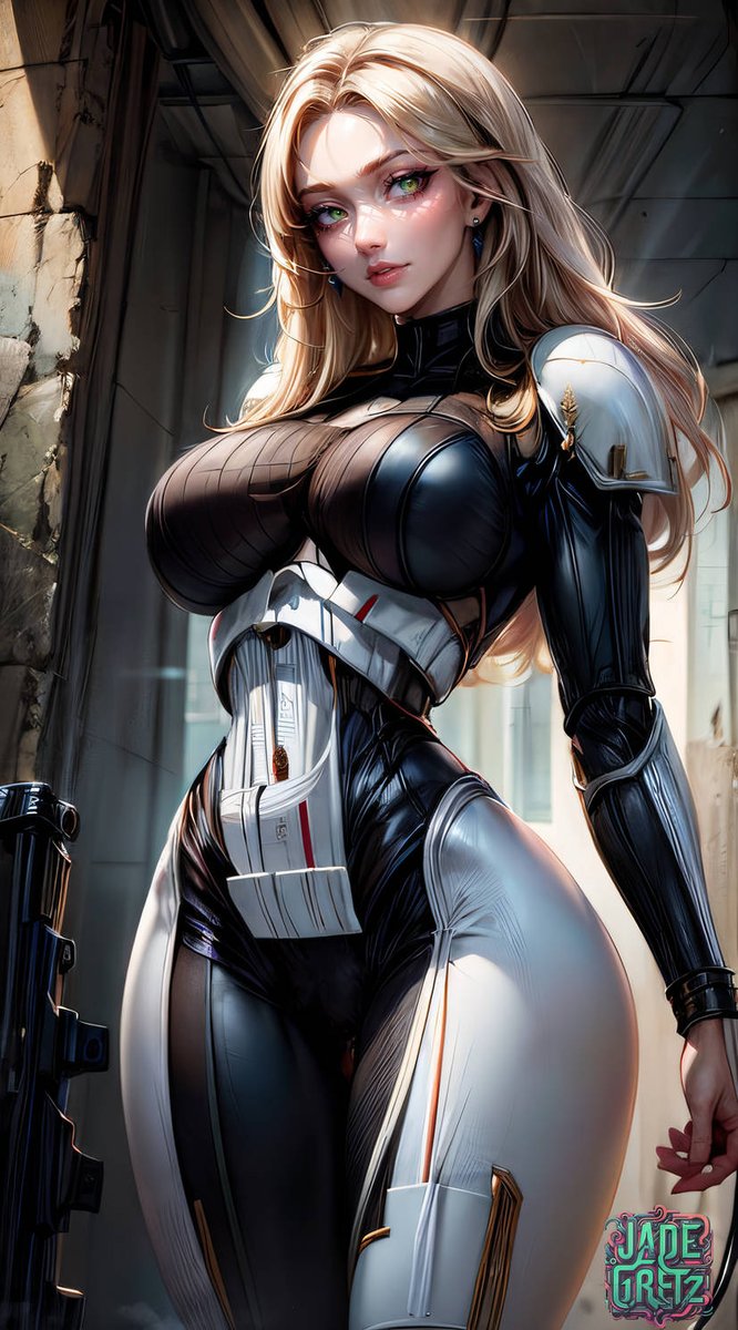 JadeGretz's tweet photo. Leena Temarch: Stormtrooper by JadeGretzAI https://t.co/YPYxe6Ed81 #ai #aiart #digitalart #jadegretz #fantasyart #fanart #beautifulgirl #aiartwork #aiartcommunity #starwarsart #stromtrooper #scifi #femalestormtrooper https://t.co/0F30m0eZTk