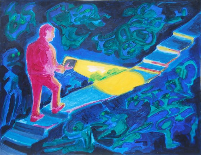 Thy Word is a Lamp unto My Feet and a Light unto my Path by Bertram Poole
#DivinityArrived #soulfulart #artandfaith #apaintingeveryday
#LoveCameDown #betweenstories #KyrieEleison #psalms #psalm119