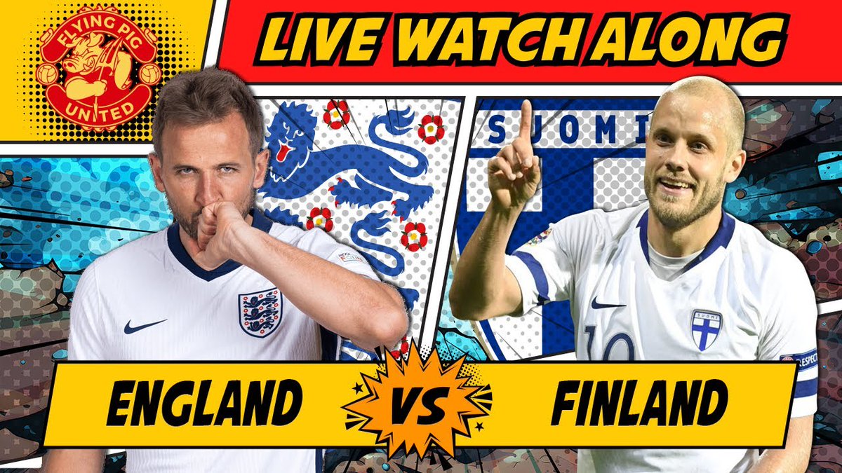 FlyingPigUnited's tweet photo. GOING LIVE HERE https://t.co/X8ffV6wbyj via @YouTube

Finland VS England LIVE WATCH ALONG Nations League #England #finland https://t.co/GkXhTdQseO