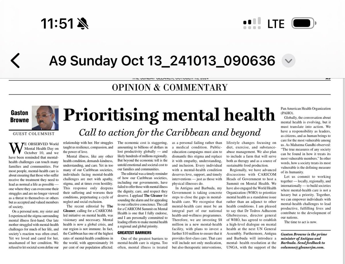 Gaston Browne (@gastonbrowne) on Twitter photo 