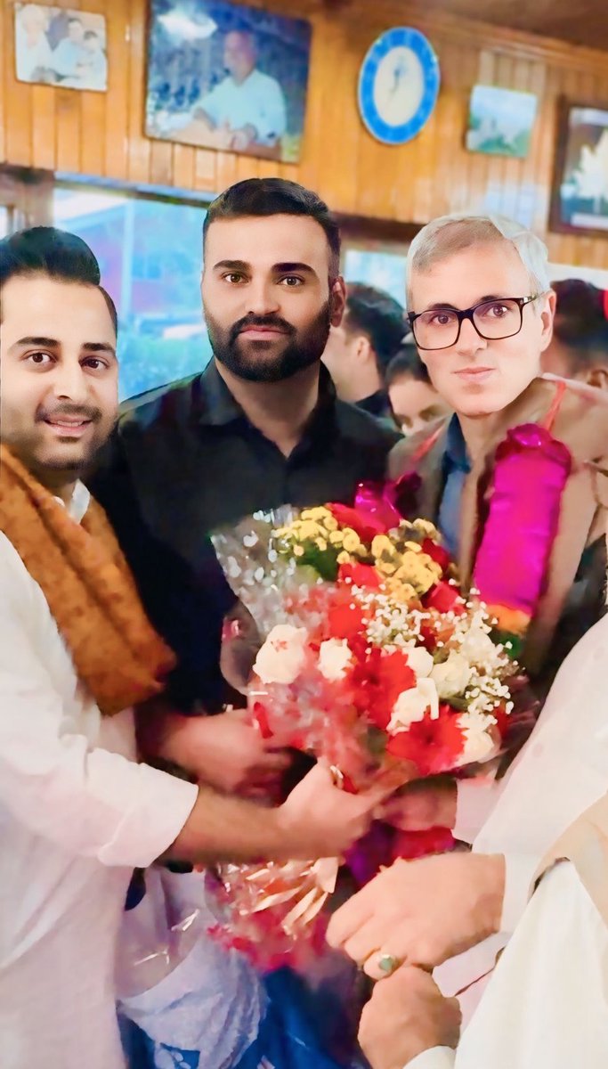 sadam_ync's tweet photo. Greetings to CM Sahab and our Party Vice President Omar Abdullah Sahab!! @JKNC_ @OmarAbdullah https://t.co/FZNVILLCDs