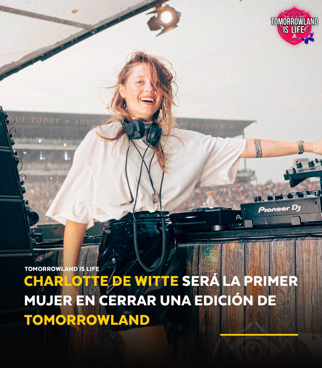 tomorrowislife's tweet photo. La reyna del Techno👑

Hoy, domingo 13 de octubre, la increíble y hermosa Charlotte de Witte será la encargada de ponerle punto final al mainstage de Tomorrowland Brasil 2024. Siendo así, la primer Dj mujer en cerrar una edición de Tomorrowland. https://t.co/5cZvFnamP4