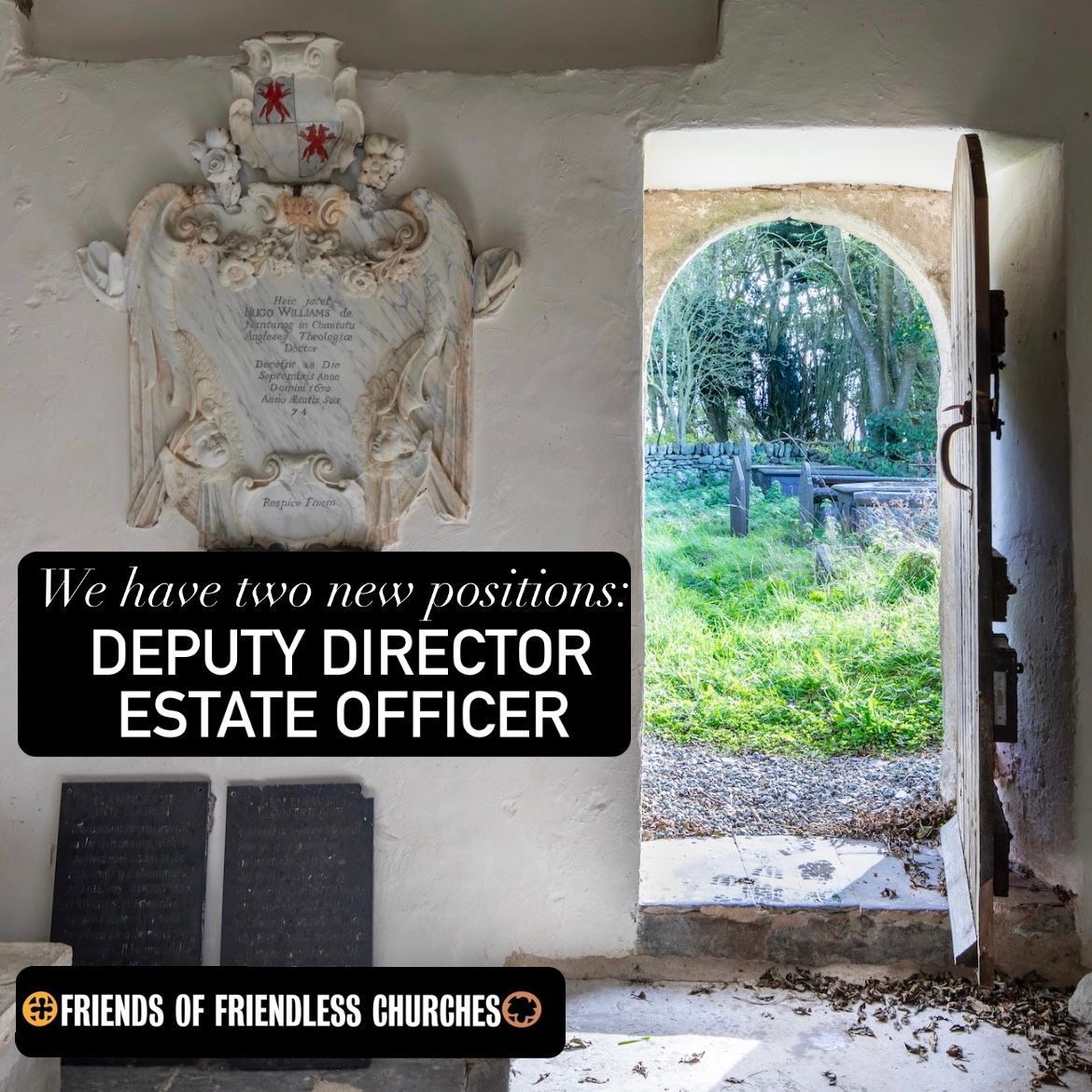 Reminder: There are only 3 days left to apply for the two new positions at the Friends… 

We are looking for a Deputy Director and an Estate Officer. 

Applications closed at 5pm on 16th October, 2024