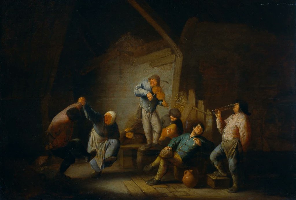 YBeumkes's tweet photo. Adriaen Brouwer, Isaac van Ostade, and Adriaen van Ostade painted peasants drinking, flirting, fighting, and dancing. My post takes a closer look at these magnificent 17th-century artists: https://t.co/sqWbS8dJdN #art #Dutch Thanks to @rijksmuseum and @RKDnl for their information https://t.co/6h4CGfiOIF