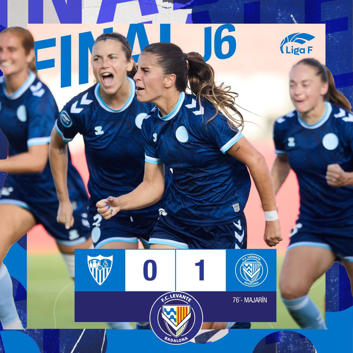 ⌛️FINAL

👉<a href="/SevillaFC_Fem/">Sevilla FC Femenino</a> 0-1 @levantebadalona 

#AúpaLevante | #LigaF