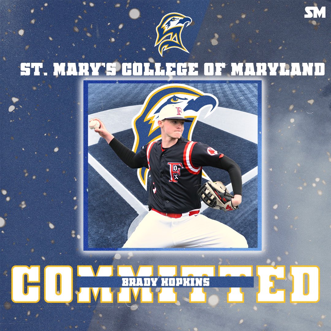 Brady Hopkins (@bradyhop2) on Twitter photo I am extremely proud to announce that I will be continuing my academic and athletic career at St Mary’s College of Maryland. I want to thank my family and all of my coaches <a href="/Sam_Byrns/">Sam Byrns</a> <a href="/mhillis24/">Matthew Hillis</a> <a href="/NWO_Baseball/">Northern Westchester Outlaws</a> <a href="/velouniversity/">Velo University</a>. I am extremely proud to announce that I will be continuing my academic and athletic career at St Mary’s College of Maryland. I want to thank my family and all of my coaches <a href="/Sam_Byrns/">Sam Byrns</a> <a href="/mhillis24/">Matthew Hillis</a> <a href="/NWO_Baseball/">Northern Westchester Outlaws</a> <a href="/velouniversity/">Velo University</a>.