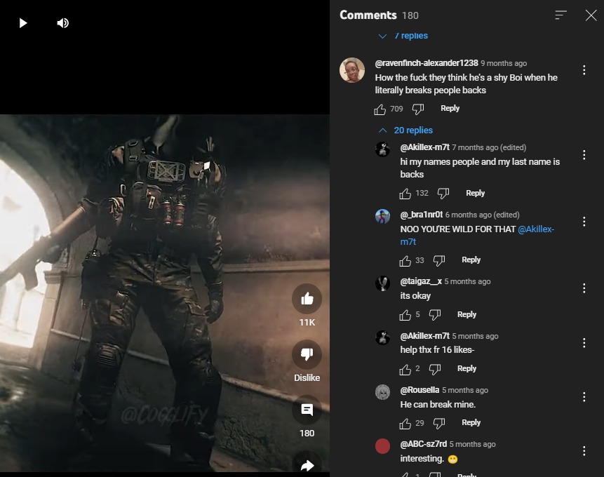 //The comments are always on fire lmfao